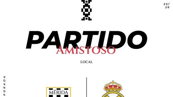 Miajadas acogerá el encuentro entre el AD Mérida y el Real Madrid CF