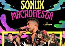 La 'Macrofiesta Sonux' llegará a Miajadas el 2 de agosto