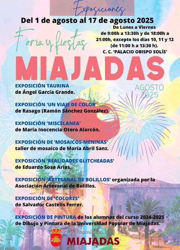 Durante la Feria y Fiestas de Agosto se podrá disfrutar con varias exposiciones