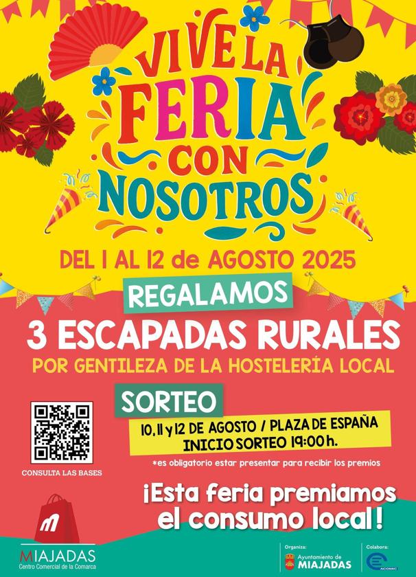'Vive la Feria con Nosotros' sorteará 3 escapadas rurales de ensueño