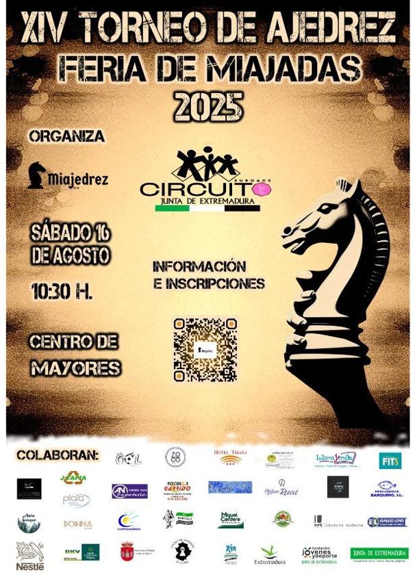 El ajedrez vuelve a Miajadas durante su Feria