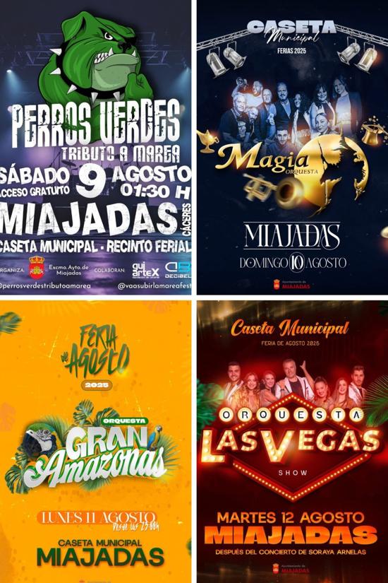 La Caseta Municipal de Miajadas volverá a acoger varias noches de música durante las fiestas