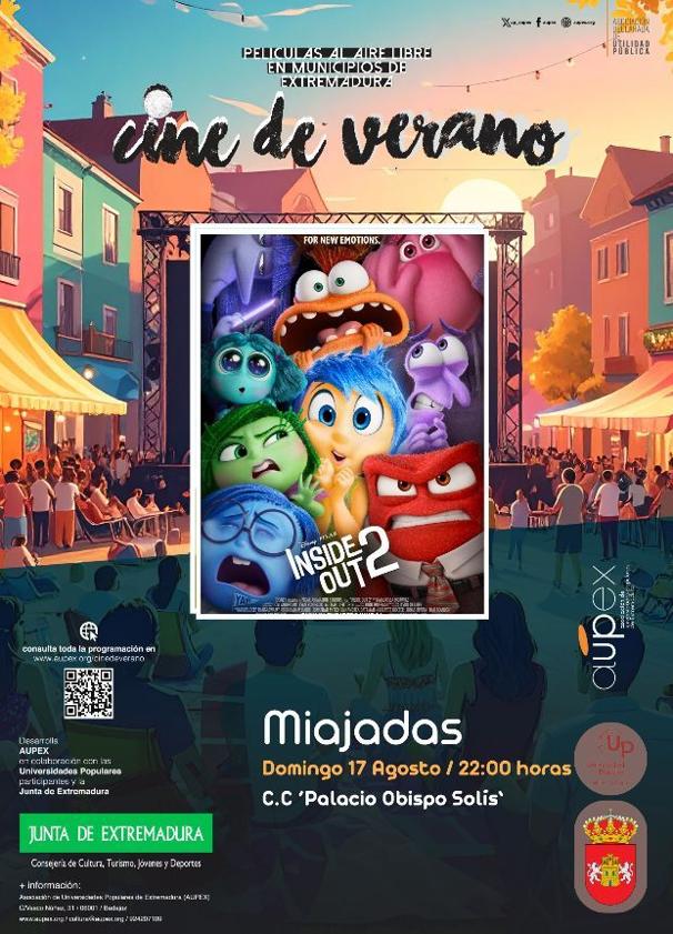 Imagen principal - Vuelve el Cine de Verano a Miajadas