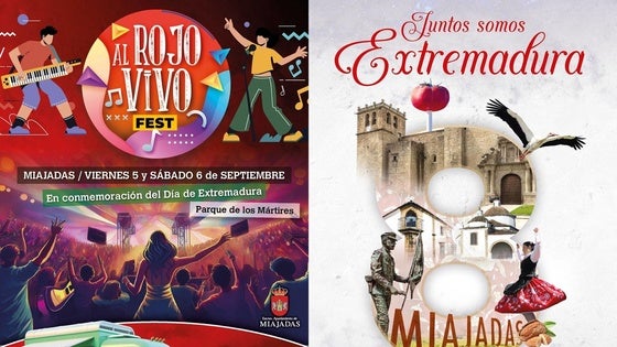 Miajadas celebrará el Día de Extremadura los días 5, 6 y 8 de septiembre