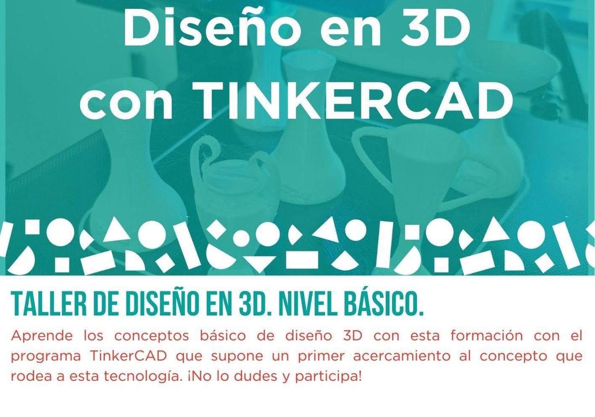 Taller de Diseño 3D con TinkerCAD en el Circular FAB de Miajadas