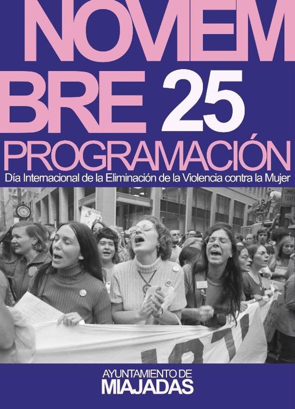 Varios actos servirán para conmemorar en Miajadas el Día Internacional de la Eliminación de la Violencia Contra la Mujer