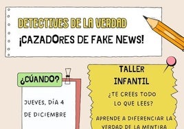 Abierto el plazo de inscripción para el taller 'Detectives de la verdad – cazadores de fake-news'
