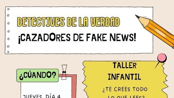 Abierto el plazo de inscripción para el taller 'Detectives de la verdad – cazadores de fake-news'