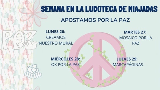 El Centro Joven Ludoteca dedica la semana a la paz