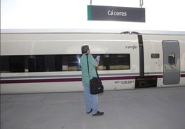 Estación de tren de Cáceres.