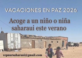Se buscan familias para acoger niños saharauis en veran