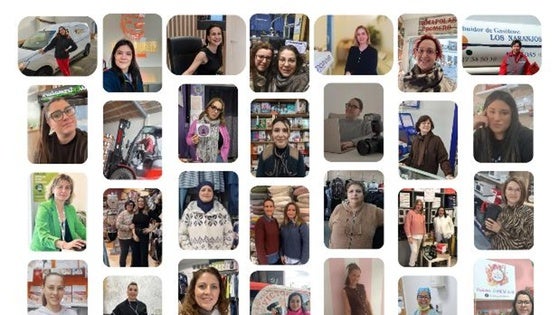 64 mujeres protagonizan el collage conmemorativo del Día Internacional de la Mujer en Miajadas