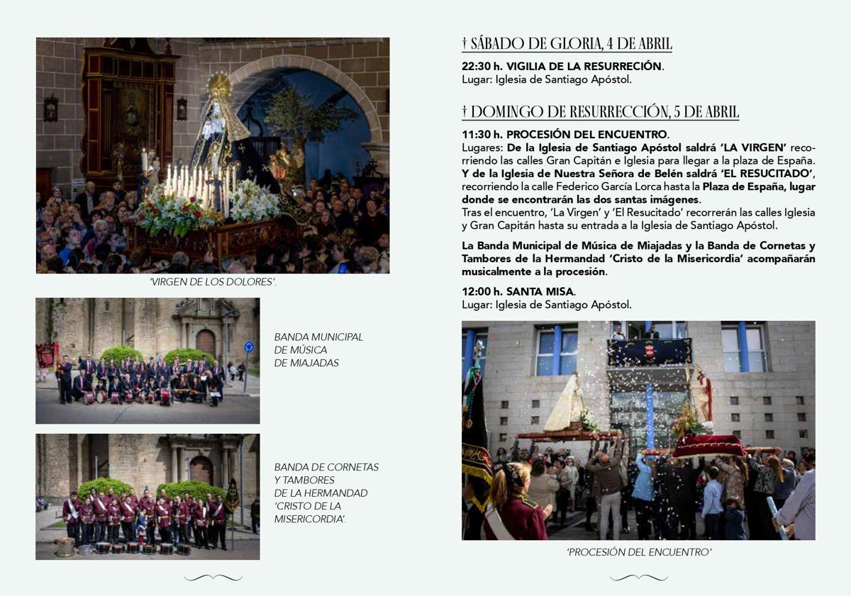Imagen principal - Programa de procesiones y cultos de la Semana Santa