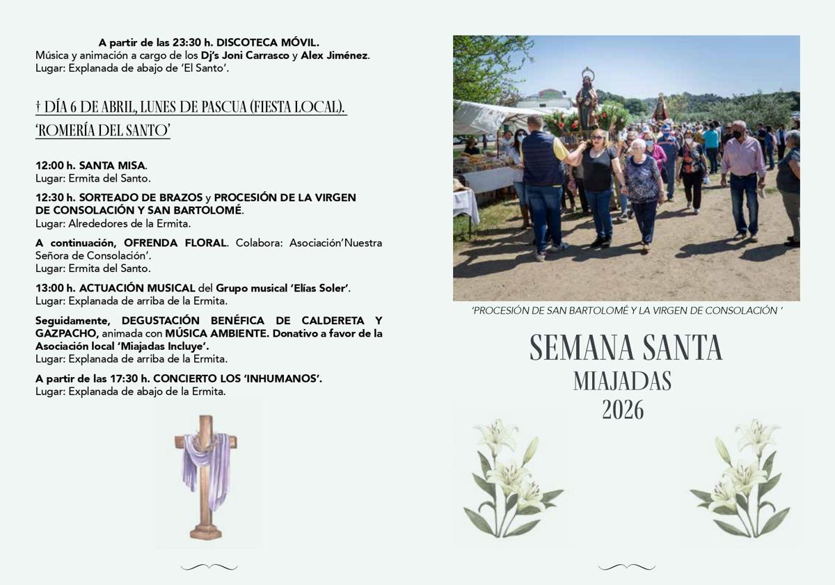 Imagen principal - Programa de procesiones y cultos de la Semana Santa