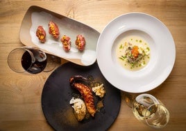 Platos de la carta de primavera.