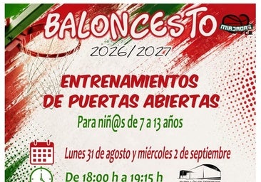 El Miajadas C.B. convoca unas jornadas de puertas abiertas de baloncesto para niños de entre 7 y 13 años