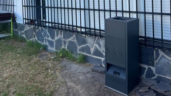 Una de las nuevas trampas instaladas.