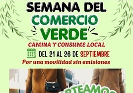 Miajadas se suma a la sostenibilidad con la 'Semana del Comercio Verde' del 21 al 26 de septiembre
