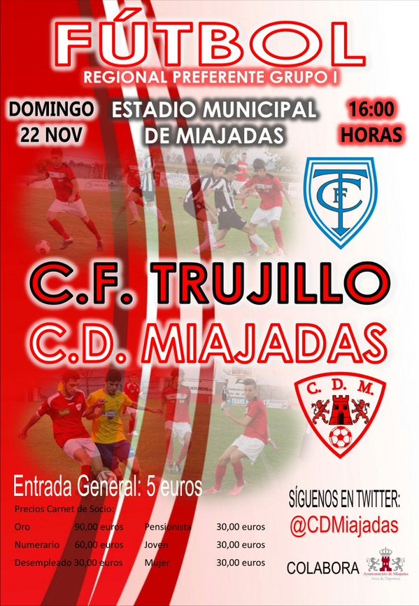 Cartel CD Miajadas - CF Trujillo