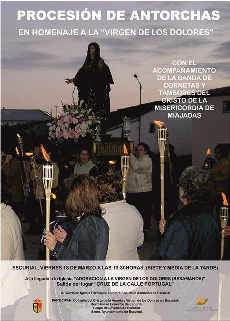 Cartel de la procesión. 