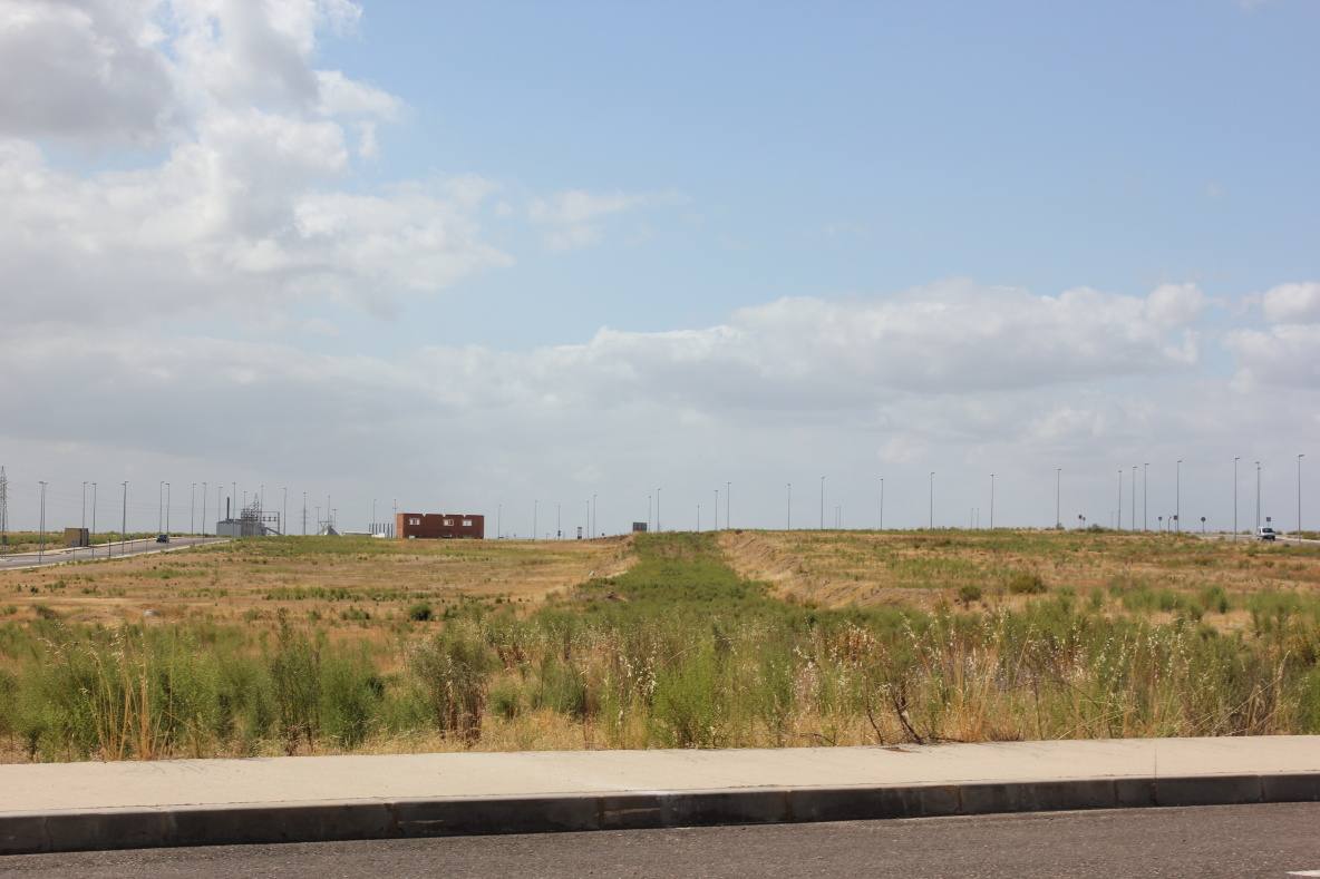 Imagen de archivo de parcelas sin edificar del polígono industrial. 