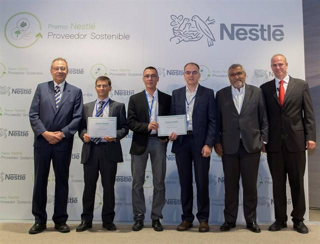 Galardonados en la gala de Nestlé. 