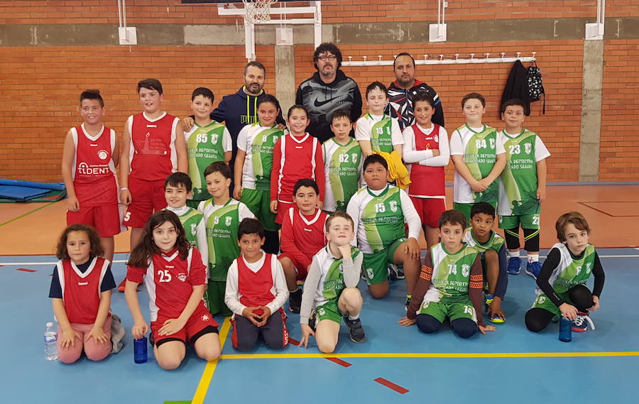 Benjamines del CB Miajadas y Doncel CP. 