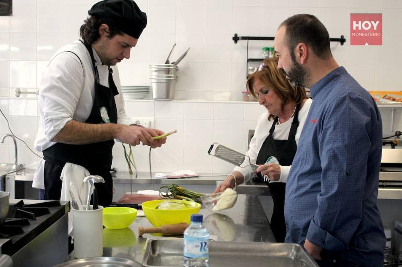 Seis cocineros llegados desde diferentes puntos de la geografía española participaron ayer en este concurso culinario, con motivo de la V Semana Gastronómimca de la Dehesa de Monesterio 