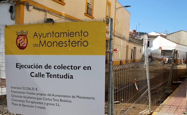 Obras en la calle Tentudía