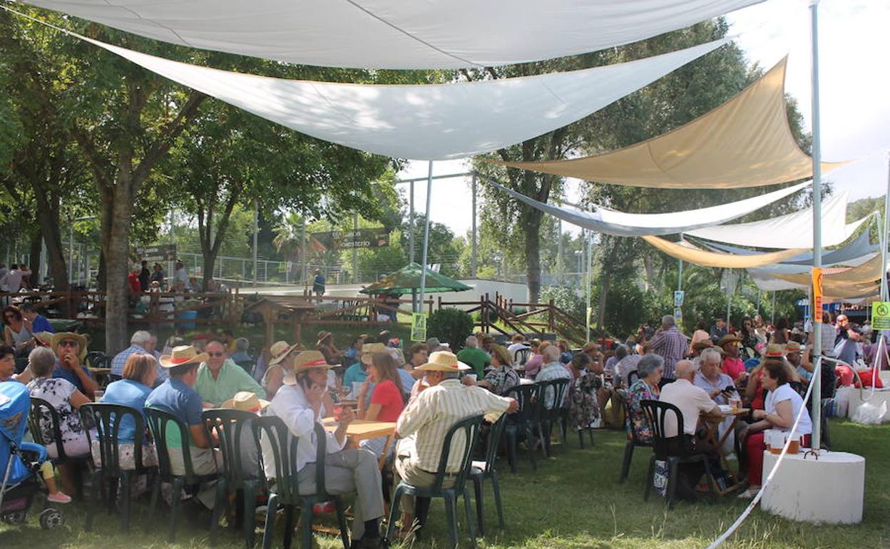 Ambiente el año pasado durante la degustación de Jamón en Monesterio 