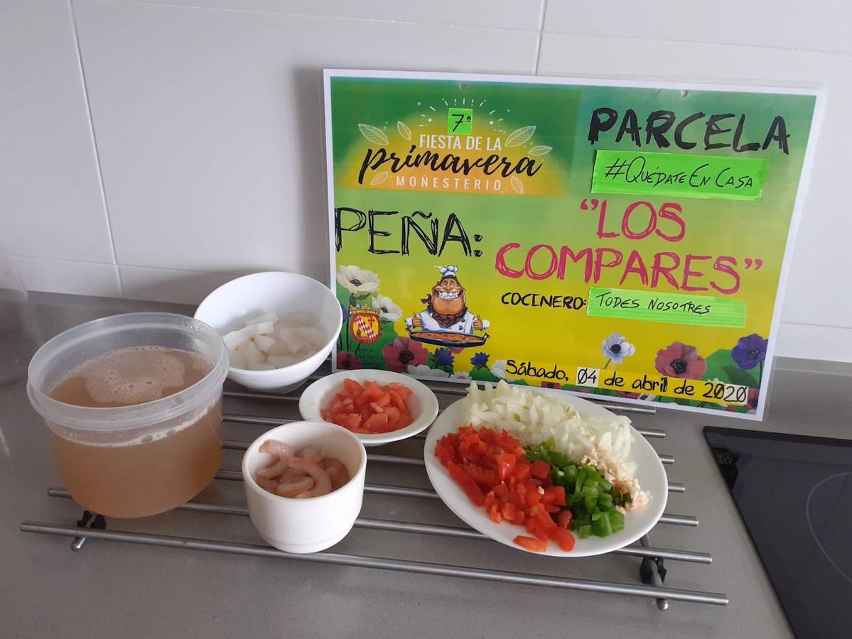 Fotos: Los monesterienses celebran la Fiesta de la Primavera desde casa