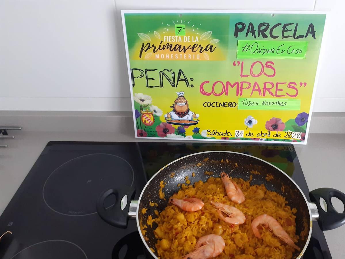 Fotos: Los monesterienses celebran la Fiesta de la Primavera desde casa