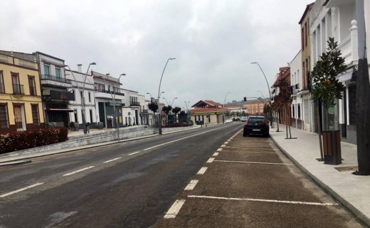La vía Paseo de Extremadura desierta, la semana pasada 