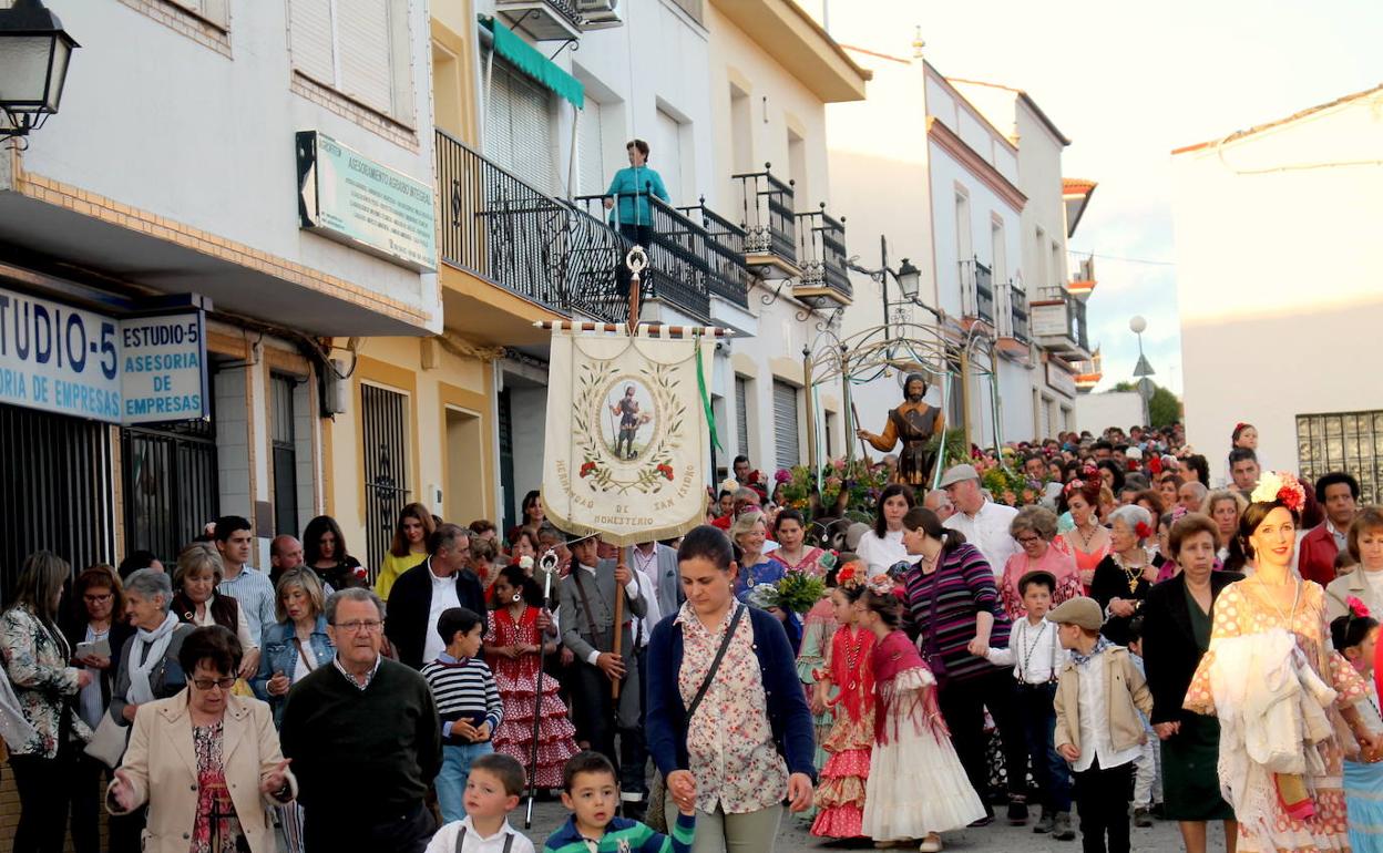 Durante la procesión años anteriores 