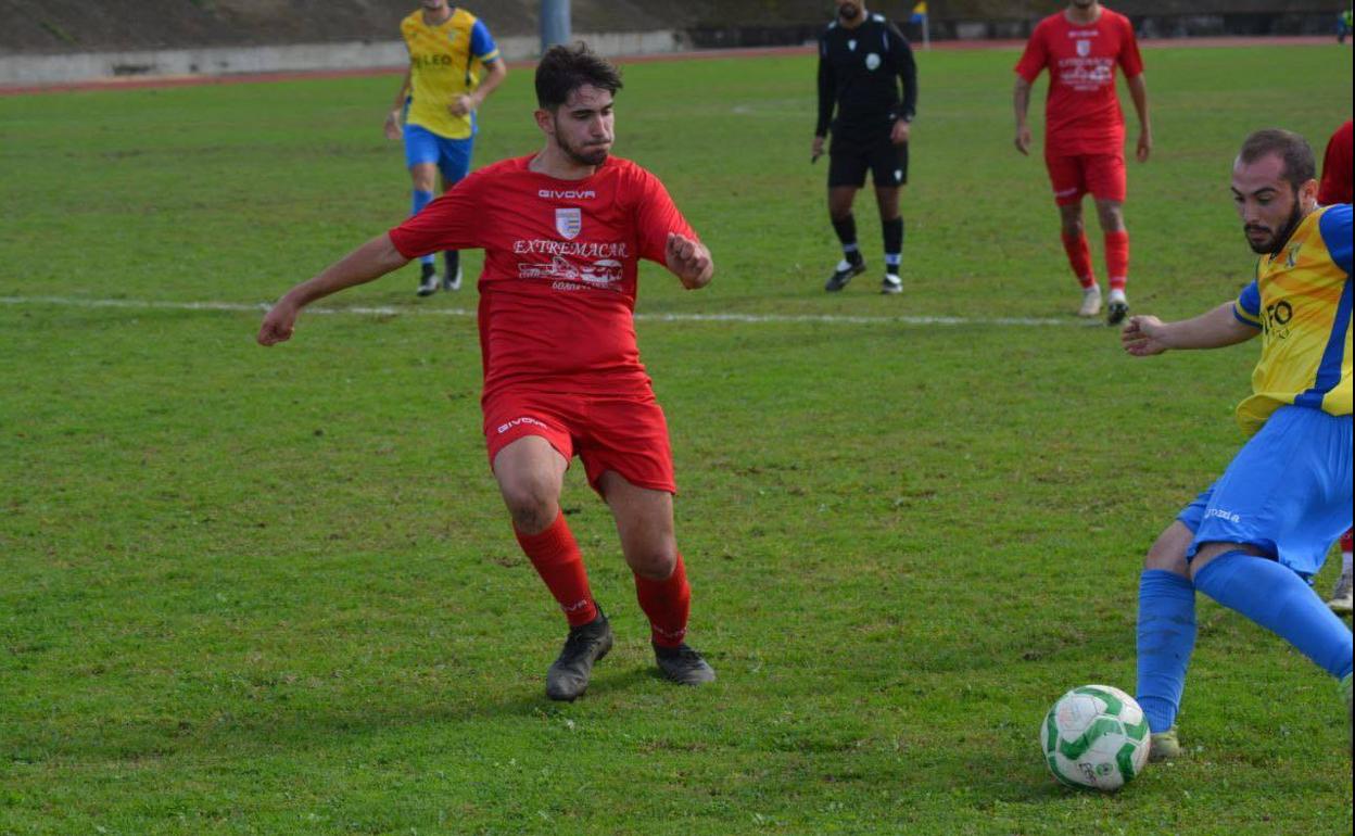 Un momento del partido del pasado domingo 