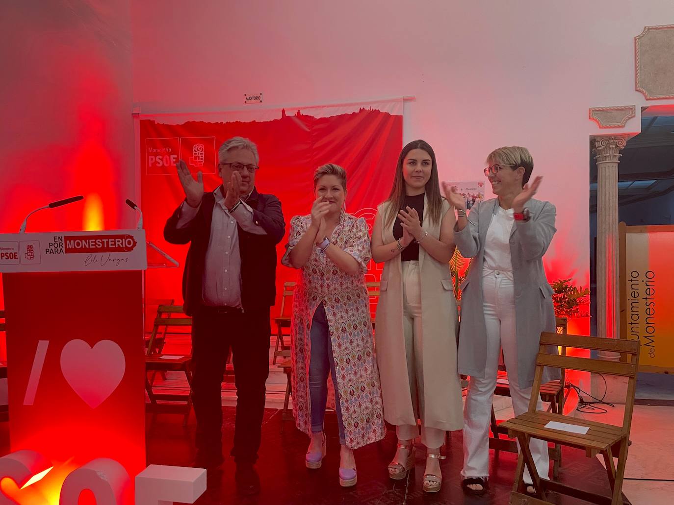 Presentación de la candidatura del PSOE en Monesterio. 