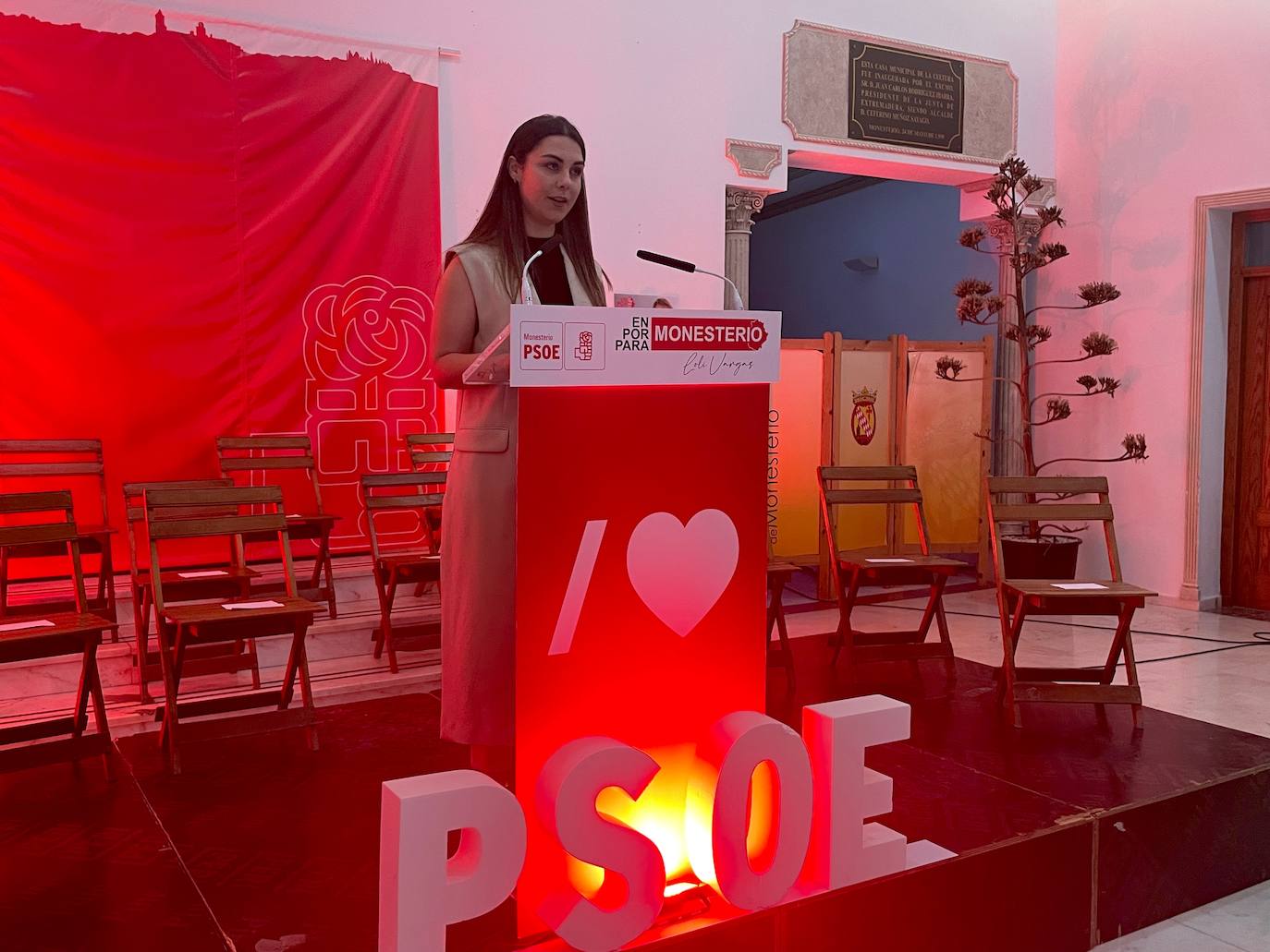 Presentación de la candidatura del PSOE en Monesterio. 