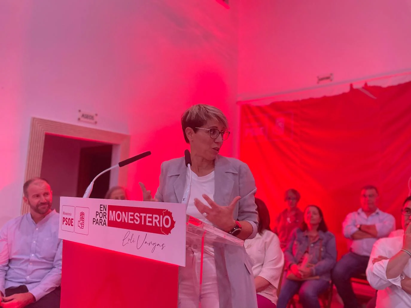 Presentación de la candidatura del PSOE en Monesterio. 