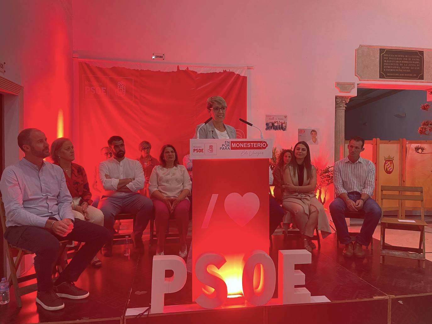 Presentación de la candidatura del PSOE en Monesterio. 
