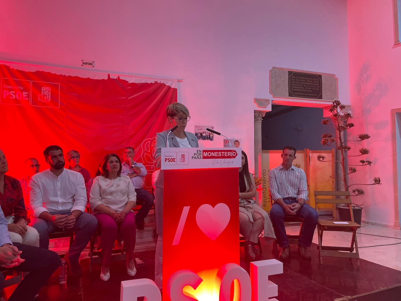 Presentación de la candidatura del PSOE en Monesterio. 