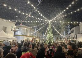 Inauguración de la Navidadel pasado año en la plaza del pueblo