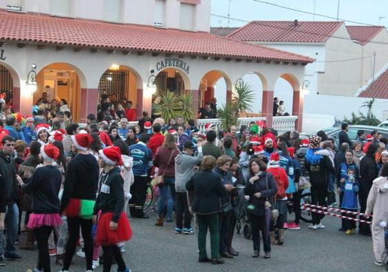 Ambiente en ediciones anteriores de la San Silvestre de Monesterio