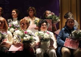 Algunas de las homenajeadas este 8 de marzo en Monesterio