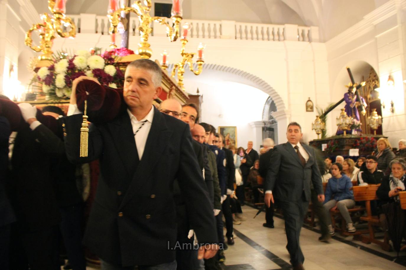 Solemne acto en la iglesia de Monesterio para el Cristo de la Buena Muerte