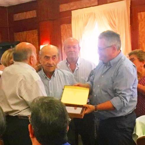 Durante el homenaje a Manuel Muñoz 
