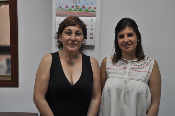 Isabel Rodríguez y Azahara Galván, dos de las técnicas del proyecto 