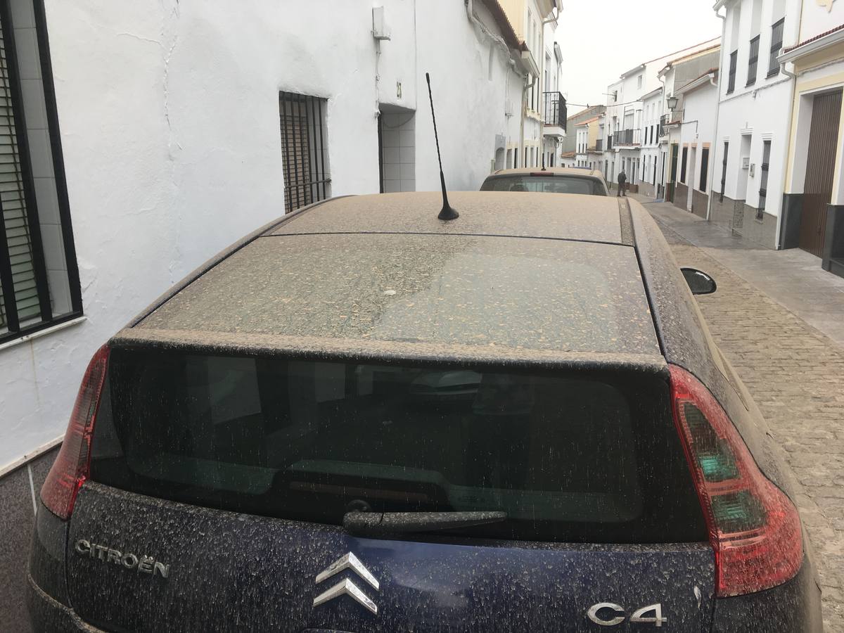 Estado en el que amanecían los coches en el municipio 