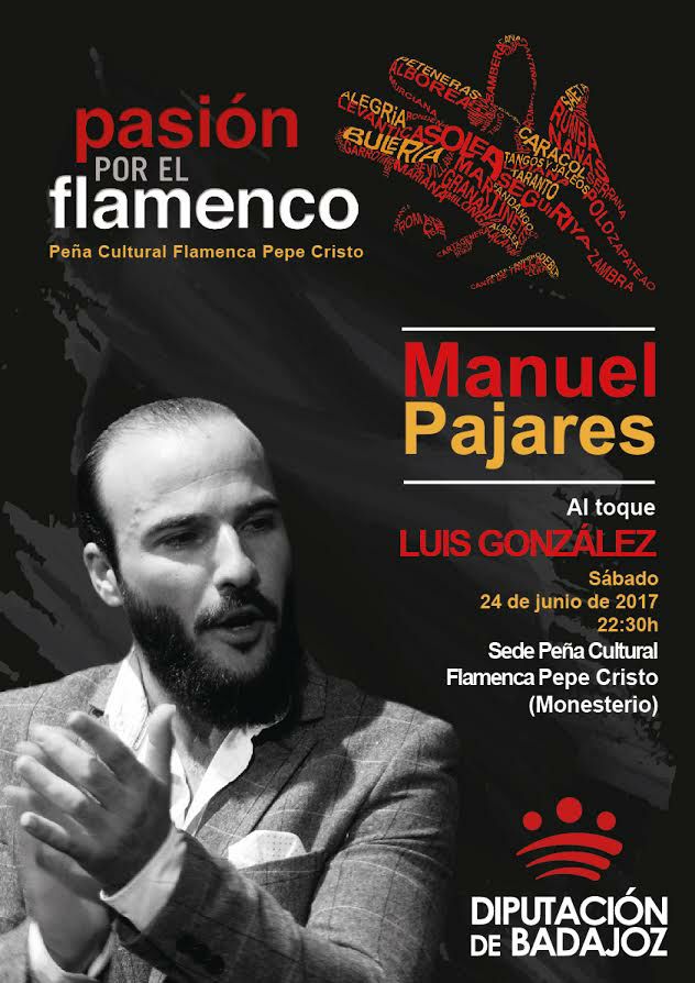 'Pasión por el flamenco' llega mañana a Monesterio con Manuel Pajares y Luis González