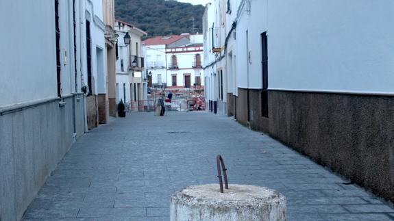Vista actual e la calle Cervantes desde la carretera 