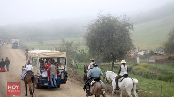 Un momento a la salida del camino 